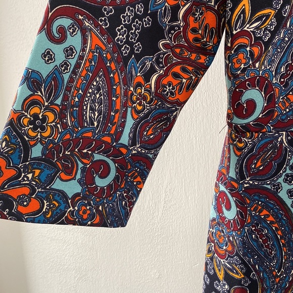 Liz Claiborne Paisley Print Dress, Size 14 - Picture 5 of 11